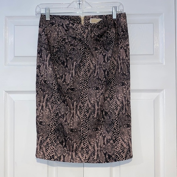 Michael Michael Kors Snake Skin Style Pencil Skirt Size 6 - Picture 1 of 4